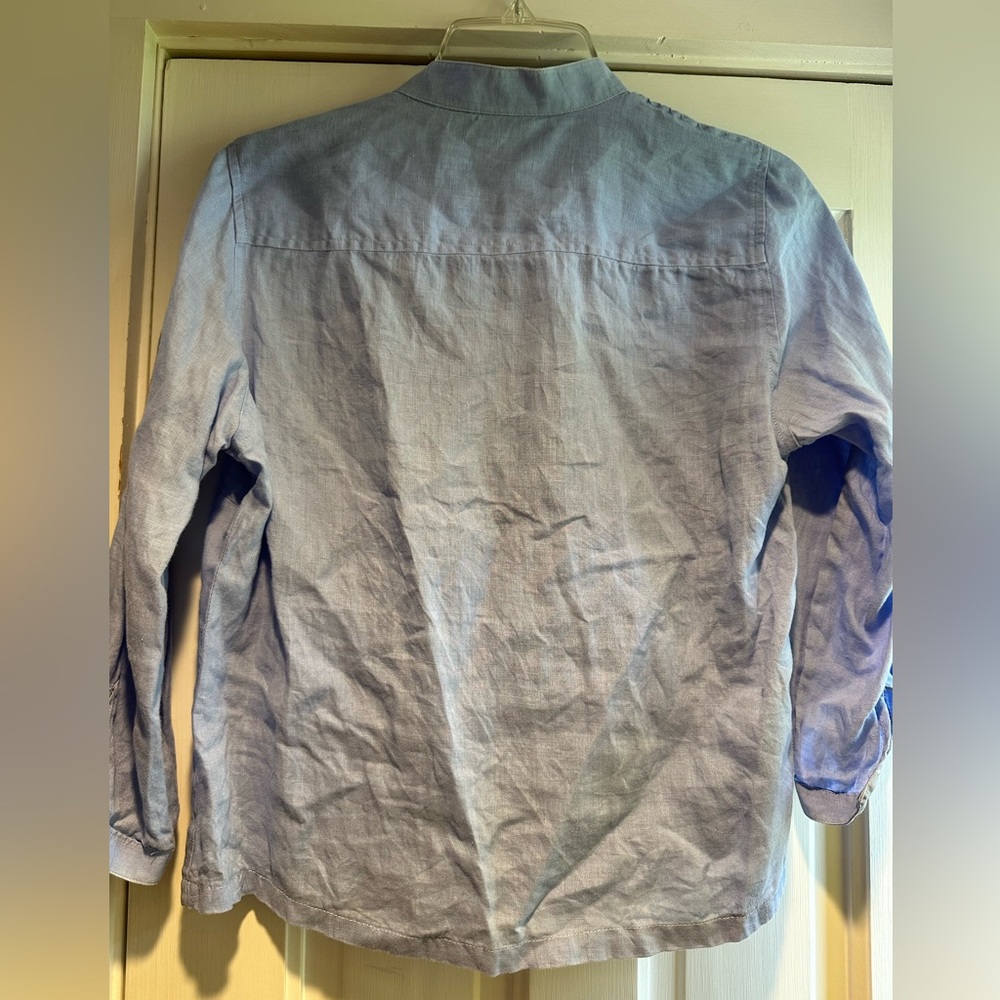 L.L.Bean Button Front Linen Blouse. - image 2